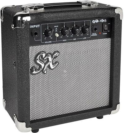 Gitaarversterker - SX GA1065 - 10 Watt - 6,5" Speaker - Schakelbare Overdrive - 4-bands EQ - Koptelefoonaansluiting