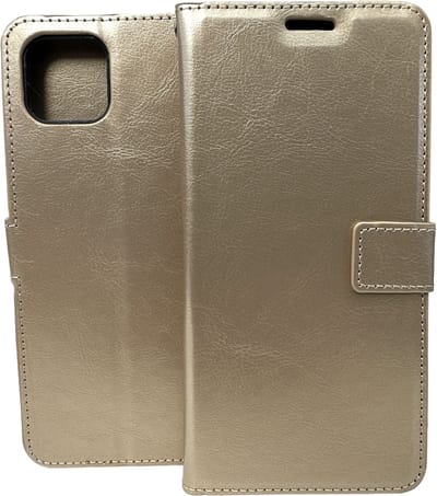 Bookcase Geschikt voor: Oppo A73 5G / A72 5G / A53 5G - Goud - portemonnee hoesje