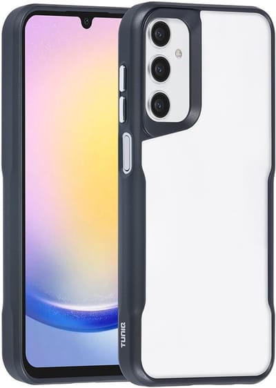 TUNIQ telefoonhoesje voor Samsung Galaxy A25 - Siliconen backcover - Zwart