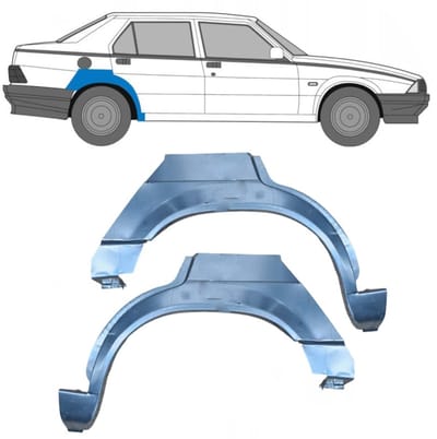 Reparatiepaneel achterspatbord voor Alfa Romeo 75 1985-1992 / Links + Rechts