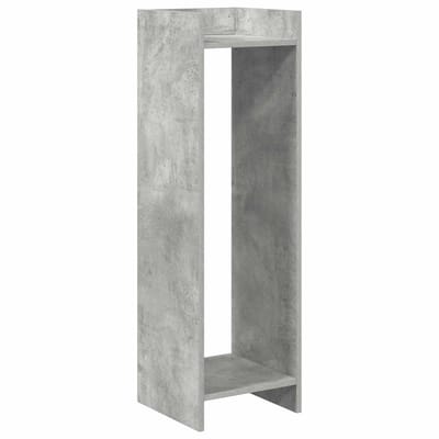 vidaXL - Plantenstand - Betongrijs - 30 - x - 30 - x - 100 - cm - Bewerkt - hout