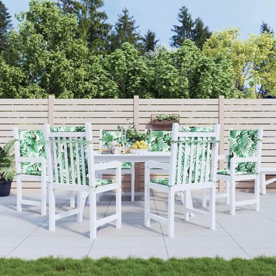 vidaXL - Rugkussens - 6 - st - Oxford - Stof - Bladpatroon - 100 - x - 50 - x - 3 - cm