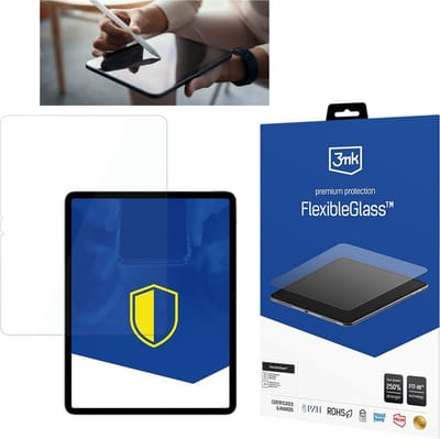 Onbreekbaar hybride glas voor Apple iPad Air 11" - up to 13", dun, krasbestendig, 0,3 mm dik - FlexibleGlass 3mk