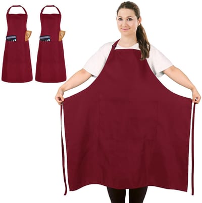 Unyqoos® Veelzijdige Uniseks Oversized Keukenschorten met Verstelbare Nek- en Rugbanden voor Koken en Grillen