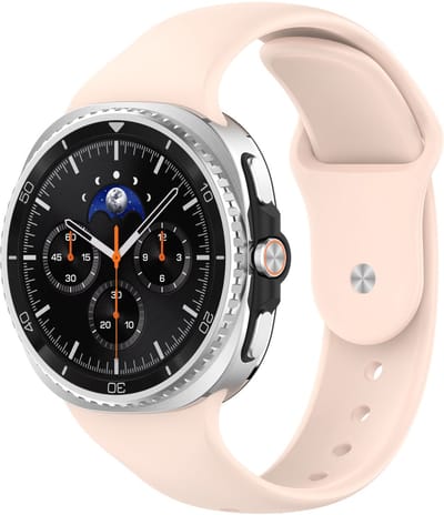 Stravo Sportief Siliconen Horlogebandje – Geschikt voor Samsung Galaxy Watch 9 (40/44mm) / Watch 8 (40/44mm) / 8 Classic (46mm) – Comfortabel sportbandje – Roze