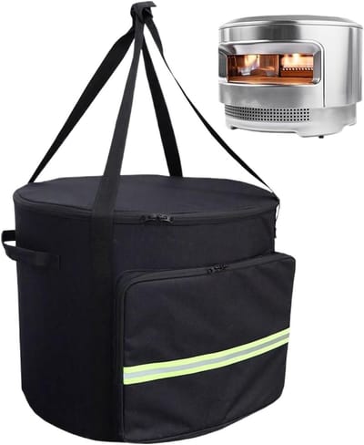 Pizzaoven Draagtas - Barbecue Opberghoes - Buiten Koken - Waterdichte Bescherming - 54x54x40 cm - Zwart