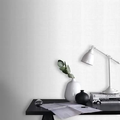 Sencys Overschilderbaar Vliesbehang Textuur - Wit - 10,05m X 52cm