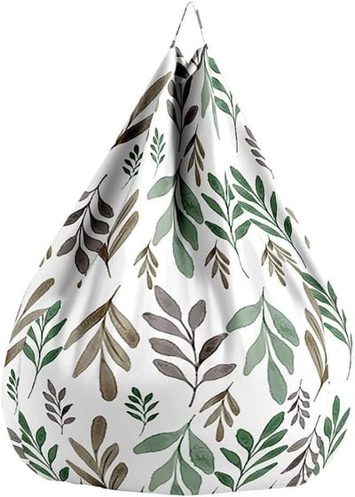 Zitzak hoes - Luie bank - Opbergen speelgoed - Machinewasbaar - 70x80cm - Wit