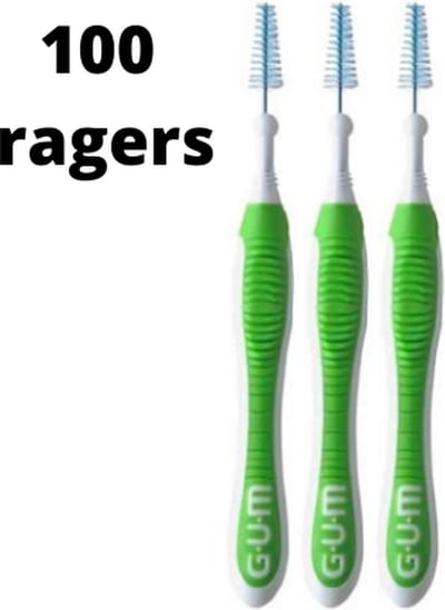 Gum Travler Ragers 1.1mm Groen - 2 x 50 stuks - Voordeelverpakking