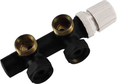 Sanifun thermostatisch 3/4" onderblok haaks-rechts Nero