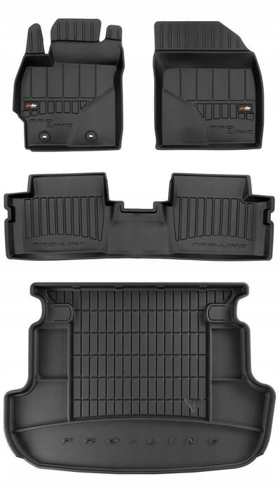 FROGUM Proline – Automatten + Kofferbakmat voor Toyota Corolla X E14/E15 2006-2013 – Geurloos TPE – Hoogste bescherming