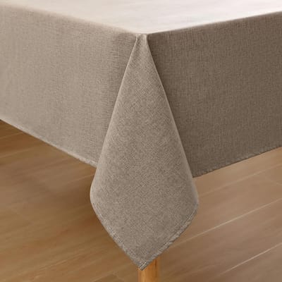 Famanu - Tafelkleed met linnenlook, afwasbaar, lotuseffect, rechthoekig, 140 x 300 cm, tafelzeil, waterafstotend, tafellinnen, vlekbescherming, linnen