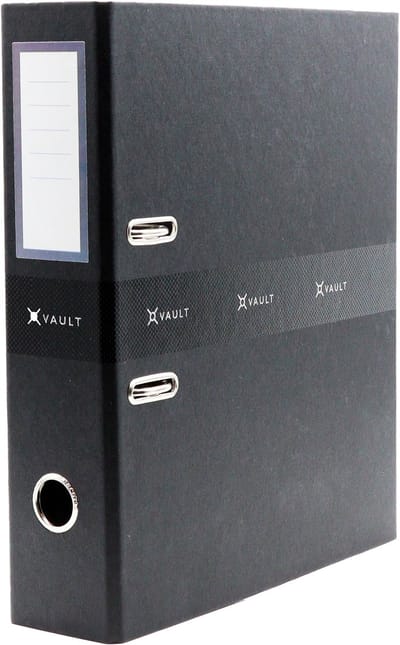 Ancor ordner - VAULT - formaat A4 - rugbreedte 8 cm - 2 stuks - AN-099485-A