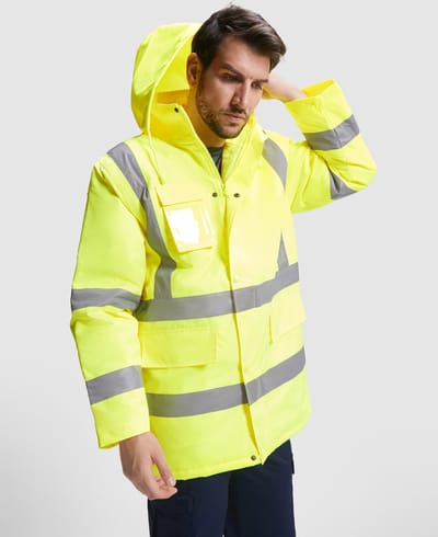 Roly Jacket Merak RY9320 - Navy Blue 55/Fluor Orange 223 - L