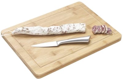 Cookinglife Snijplank Met Sapgeul - Bamboe Snijplank - Cutting Board - Bruin - Duurzaam Hygiënisch - 25 x 35 x 1,8 cm