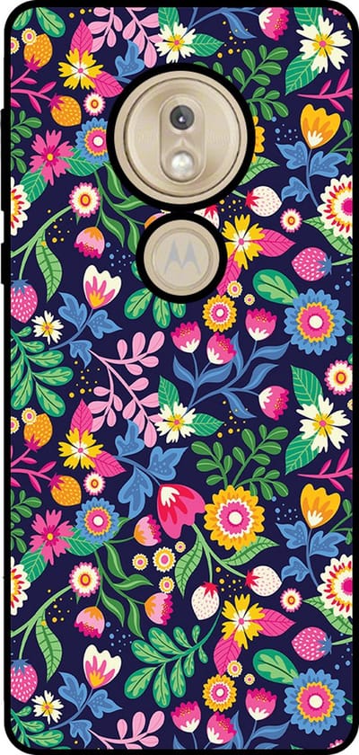 Smartphonica Telefoonhoesje Geschikt voor Motorola Moto G7 Play met bloemen opdruk - TPU backcover case flower design geschikt voor Motorola Moto G7 Play