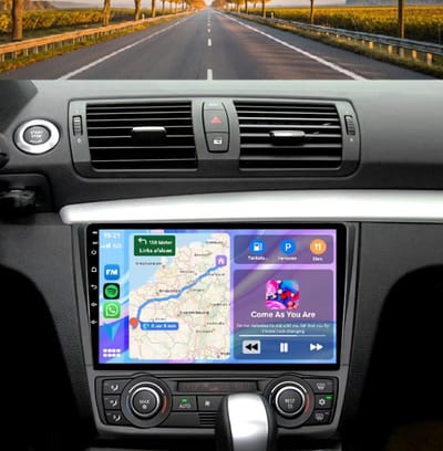Autoradio 4/64 met Carplay en Android auto | Geschikt voor Bmw 1 serie E87 E81 E82 E88 2004-2012 | Radio scherm met Navigatie | 2004 2005 2006 2007 2008 2009 2010 2011 2012 | M