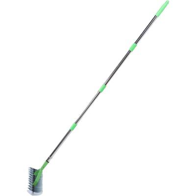 Riet Hark Multifunctioneel Hoge Sterkte Roestvrij Staal Afneembaar Gras Hark voor Tuin white