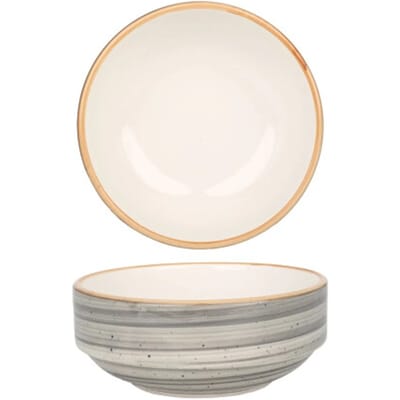 Bonna Serveerschaal - Aura Space - Porselein - 14 cm (500cc) - set van 2