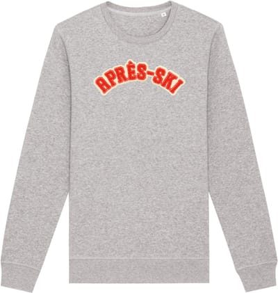 Après ski wintersport sweater grijs S - soBAD. | Foute apres ski outfit | kleding | verkleedkleren | wintersporttruien | wintersport dames en heren
