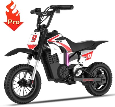 RCB 36V Elektrische Crossmotor (5-10 jaar) - 350W elektrische kindermotor - 3 Versnellingen-Max 25 km/u -Rood