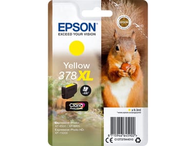 Epson Eekhoorn enkelverpakking geel 378XL Claria Photo HD-inktcartridge