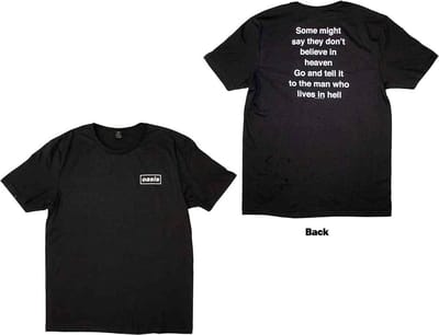 Oasis - Some Might Say Lyric Heren T-shirt - L - Zwart
