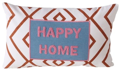Boltze - Kussen - Sierkussen - Happy Home - Katoen - 50x30