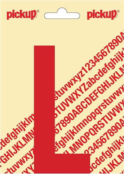 Pickup plakletter Nobel 120mm rood L - 31022120L