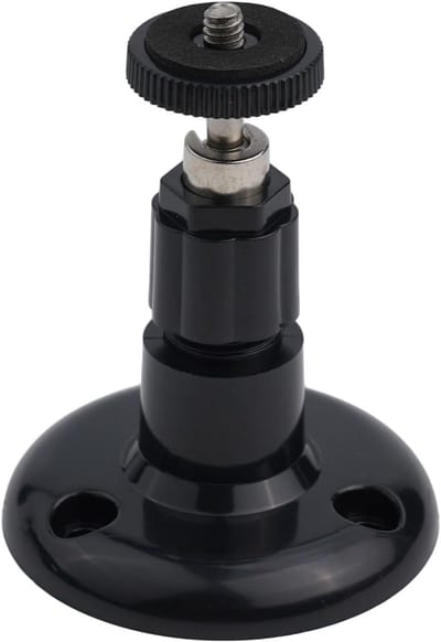 Camera Muurbeugel - Veiligheidsbeugel - Buiten Bewaken - 360 Graden Verstelbaar - 95 x 68 mm - Zwart