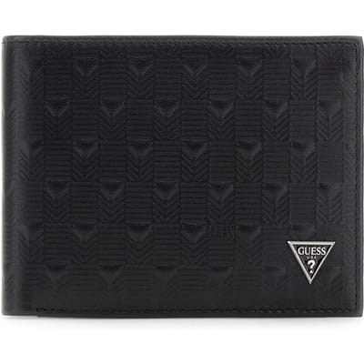 GUESS kaarthoes Torino Bifold No Coin Wallet Black zwart