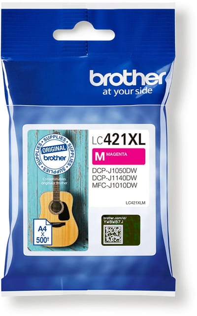 Inktcartridge brother lc-421xlm rood | 1 stuk | 5 stuks