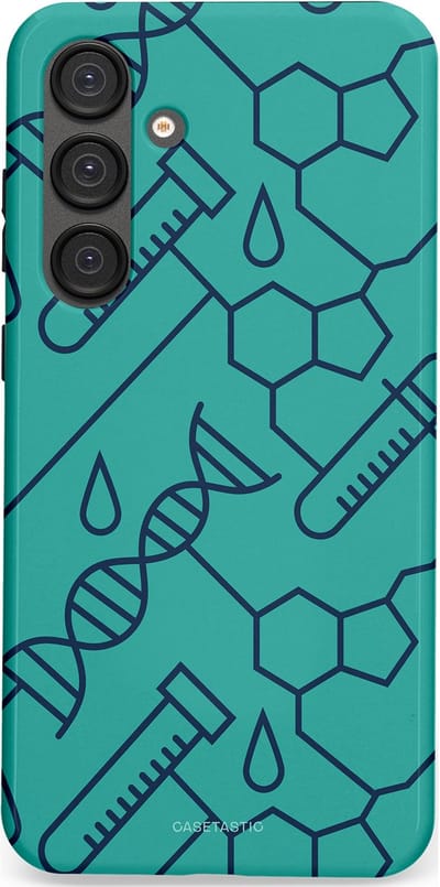Casetastic hoesje geschikt voor Samsung Galaxy S25 Plus - Dubbellaagse bescherming - DNA Creaties - Fashion Case - Turquoise