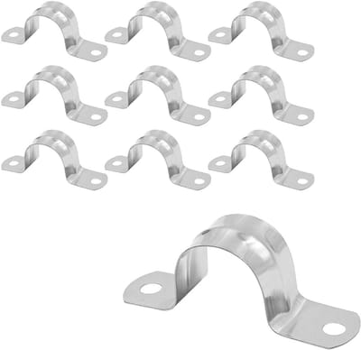 Dailygoods- Pijpbanden 10 Stuks - U-vormige Pijpklemmen - Roestvrij