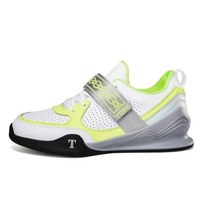 Bovista Powerlift Schoenen - Powerlifter - Weightlifting - Squat - Gewichthef - Gym Schoenen - Sneaker - Wit - Maat 38.5