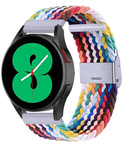By Qubix - geschikt voor Huawei Watch GT 6 / GT 7 - 41mm - Braided nylon bandje - Multicolor