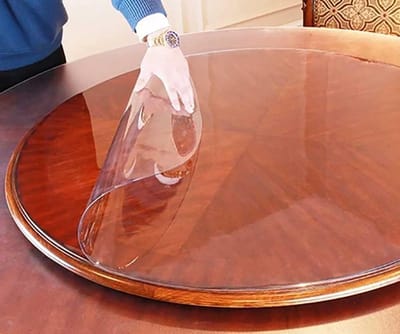 Tafelkleed Protector - Plastichoes Bureau - Tafel Beschermen - Maatwerk Mogelijk - 12.7 cm Rond - Transparant