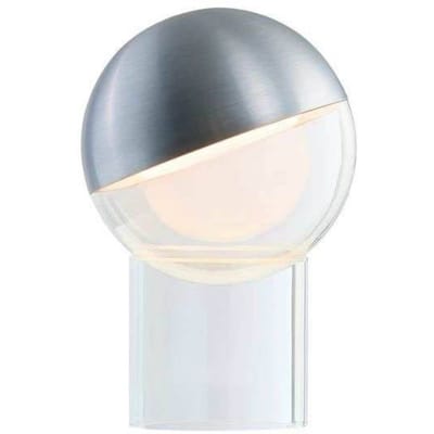 FRANDSEN LED tafellamp op batterijen Pila, aluminiumkleurig, 20 cm, dimbaar