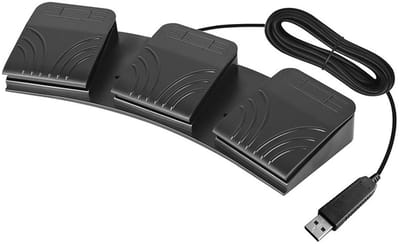 Universele USB Voetenschakelaar, Programmeerbare Actiepedalen voor Medische Apparatuur en Computerinstrumenten, Handige Besturing voor Thuis en Kantoor