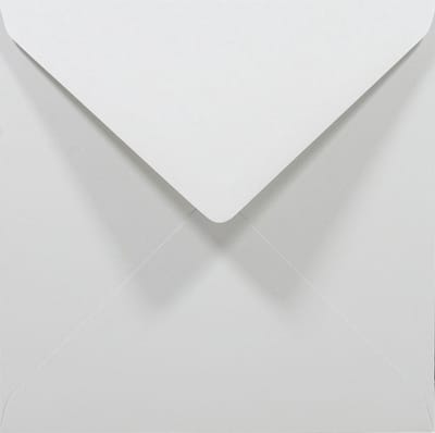 Gladde grijze enveloppen 14x14 cm - vierkant - K4-140 - 140 x 140 mm - 50 stuks - NK natgelijmde - 80 gram - Rainbow - Netuno