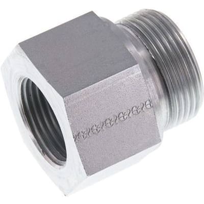 G 1 1/4'' x G 1'' M/F Verzinkt Stalen Neusstuk 400 Bar - Hydrauliek - FL2S-MF-EZE-114G-100G