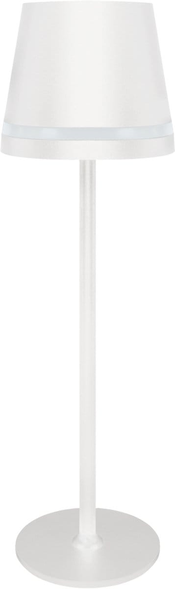 INES Led - Tafellamp Oplaadbaar – Draadloos en dimbaar – CCT - Warm wit / Daglicht / koud wit - Moderne touch lamp – Nachtlamp Slaapkamer – 38 cm – Wit kleur