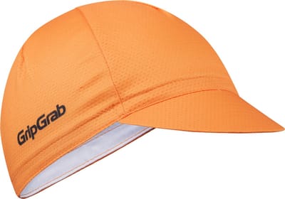 GripGrab - Lightweight Zomer Fietspet Mesh Cycling Cap Retro Fietsmuts UV-Bescherming Helmmuts - Oranje - Unisex - Maat S/M (54-59 cm)