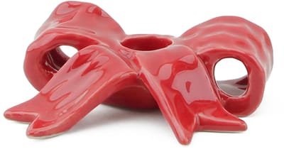 Kaarsenstandaard bow rood