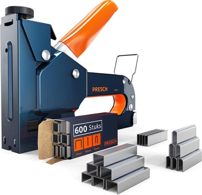 Professionele Handtacker met 600 Nietjes - Gereedschap voor Hout, Stof en Meubels