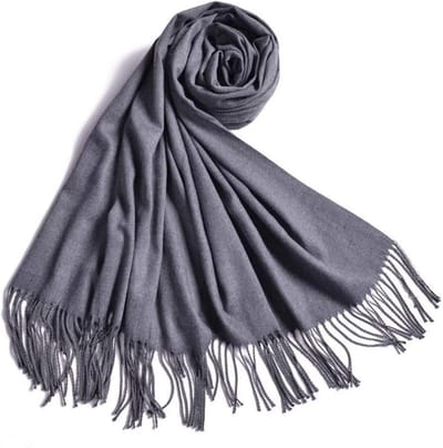Dames Sjaal - Winter Sjaal - Warm Blijven - Zacht Materiaal - 190x70 cm - Effengekleurd
