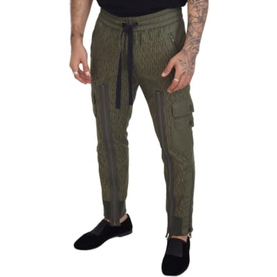 Camouflage Cargo Broek met Ritsdetail