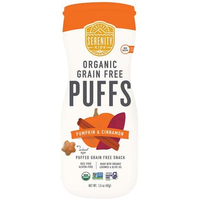 Biologische Puffs zonder Granen, Pompoen & Kaneel, 1,5 oz (42 gram)