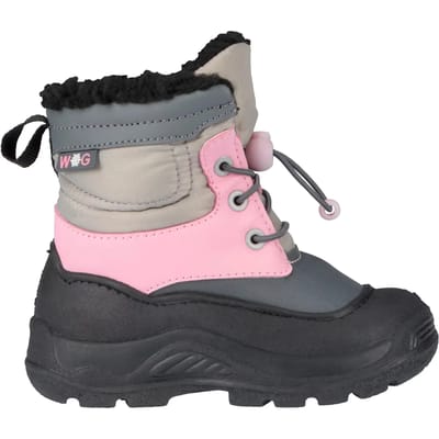 Winter-grip Snow Flake - Snowboots Junior Teddy - Zwart/Roze - maat 23