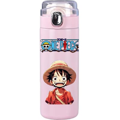 400 ml anime one piece bedrukte thermosfles roestvrijstalen mok lekvrije vacuümfles thermische koffie thee melk waterfles